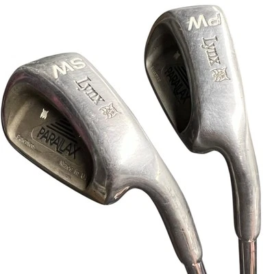 Lynx Parallax SW PW Golf Clubs Sand Pitching Wedges RH Lite R Flex Steel Shaft - Image 1 of 4