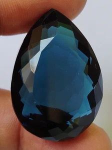 AA+++ Large Imperial Blue Topaz 82.45 Ct. Pear Cut Loose Gemstone Gift for Women - Picture 1 of 7