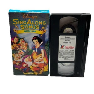 Disneys Sing Along Songs Snow White Heigh-Ho VHS 1994 Volume One Tested - Imagen 1 de 2