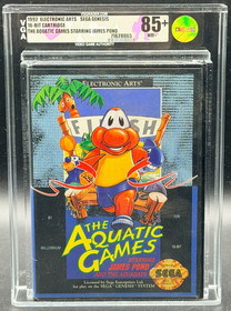 Aquatic Games Starring James Pond Sega Genesis Sealed New VGA 85+ Graded EA