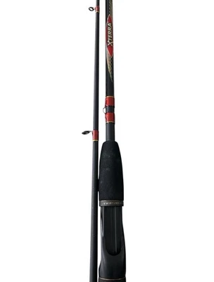 Shakespeare Xterra XTCA602M  6'0" Two Piece Casting Rod Medium Action Black/Red - Image 1 of 4