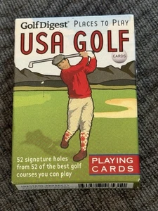 GOLF DIGEST Places to Play USA GOLF Deck of PLAYING CARDS 52 Best Courses NEW - Picture 1 of 7