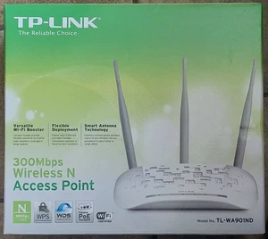 TP-Link TL-WA901ND 300 Mbit/s Wireless-N Access Point. Gebraucht. - Afbeelding 1 van 8
