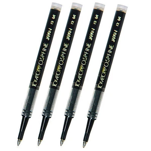 Pack of 4 Tombow Rollerball Refills, Black 0.5mm Fine Point, 55695 O5P - Picture 1 of 1