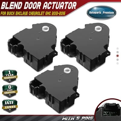 3x Actuador de puerta mezcla de calefacción de climatización para Buick Enclave Chevrolet GMC 2013-2016 Foto 1 de 4