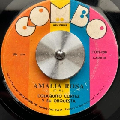 PANAMA Latin Salsa Samba COLAQUITO CORTEZ Amalia Rosa 7" 45rpm VERY RARE Hear!!! - Image 1 of 2