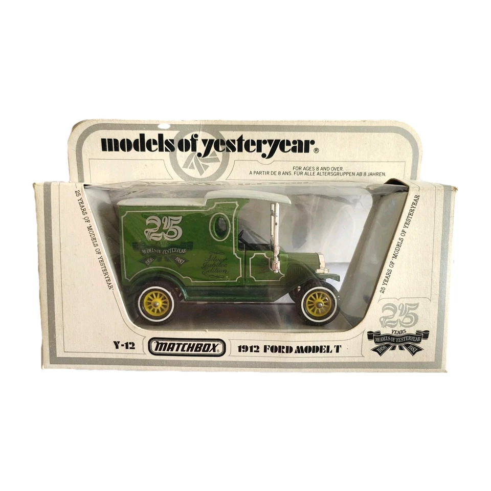 Matchbox Models of Yesteryear Ford Model T Silver Jubilee Diecast Car NIB Vintag - Image 1 of 4