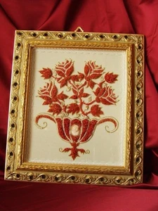 Imagen de coral vintage, coral rojo natural, escultura de coral floral 2d - Imagen 1 de 3