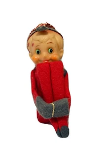 Estante abrazador de rodilla vintage elfo de Navidad Japón - Imagen 1 de 7