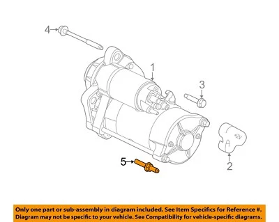 Parafuso de arranque elétrico Ford OEM 99-19 E-150 W704941S437M - Imagem 1 de 2