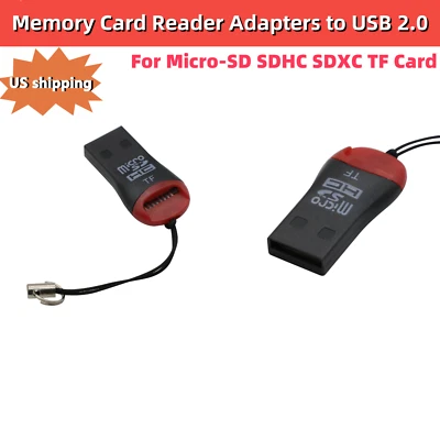 Memory Card Reader Adapters to USB 2.0 Adapter For Micro-SD SDHC SDXC TF Card - Image 1 of 4