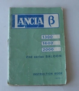 Lancia B 1300, 1600, 2000 saloon handbook - Picture 1 of 4