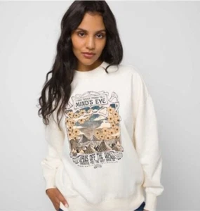 Vans Women’s Minds Eye Slouchy Pullover Crewneck Sweatshirt Oversized S/M - Picture 1 of 12