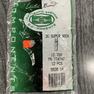 Easton Archery 3D Super Nock Green 12.7 Grains 12 Pack - Image 1 of 2