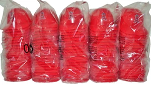 Lot of (100) LOS ANGELES ANGELS Ice Cream SUNDAE HELMETS New Baseball Mini Cup - Picture 1 of 1