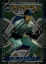 1995 Topps Finest Baseball #62 Tim Wallach Los Angeles Dodgers