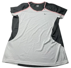 Nike Shirt Womens Large 12-12 Fit Dry Embroidered Logo Short Sleeve Golf Tennis - Picture 1 of 8