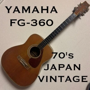 YAMAHA Acoustic Guitar FG-360 Green Label Japan Vintage 70s Made JANK from JPN - Picture 1 of 10