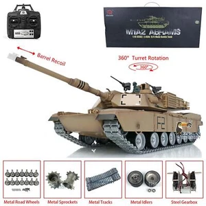 Henglong 1/16 Scale RC Tank 7.0 Customize 3918 Abrams 360° Turret Barrel Recoil - Picture 1 of 12