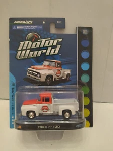FORD F-100 RED & WHITE ALL AMERICAN MOTOR WORLD 1:64 GREENLIGHT - Imagen 1 de 2
