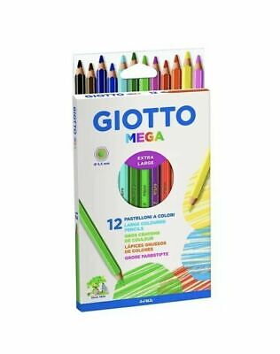 Giotto Mega Pastelloni Colorati - Confezione Da 12 Pezzi Extra Large • 10.90€