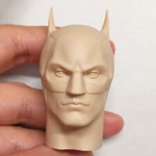 Unpainted 1/6 Robert Pattinson Batman Head Sculpt Fit 12'' Figure Soldier Body 