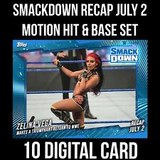 Topps SLAM WWE Zelina Vega BLUE Signature SUMMERSLAM 2020 DIGITAL CARD