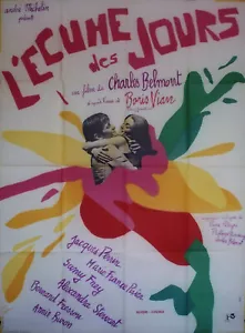 "L'ÉCUME DES JOURS" poster 1968 (Boris VIAN / J. PERRIN, M.F. PISIER) 120x160cm - Picture 1 of 1