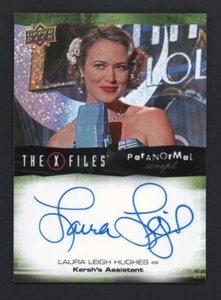 2019 UD X-Files UFOs & Aliens Auto Autograph Paranormal Script Laurie Leigh Hugh - Picture 1 of 2