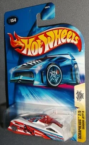 Hot Wheels 2004 #154 Scrapheads #2 of 5 Shadow Jet II White Red Blue B3875 - Picture 1 of 2