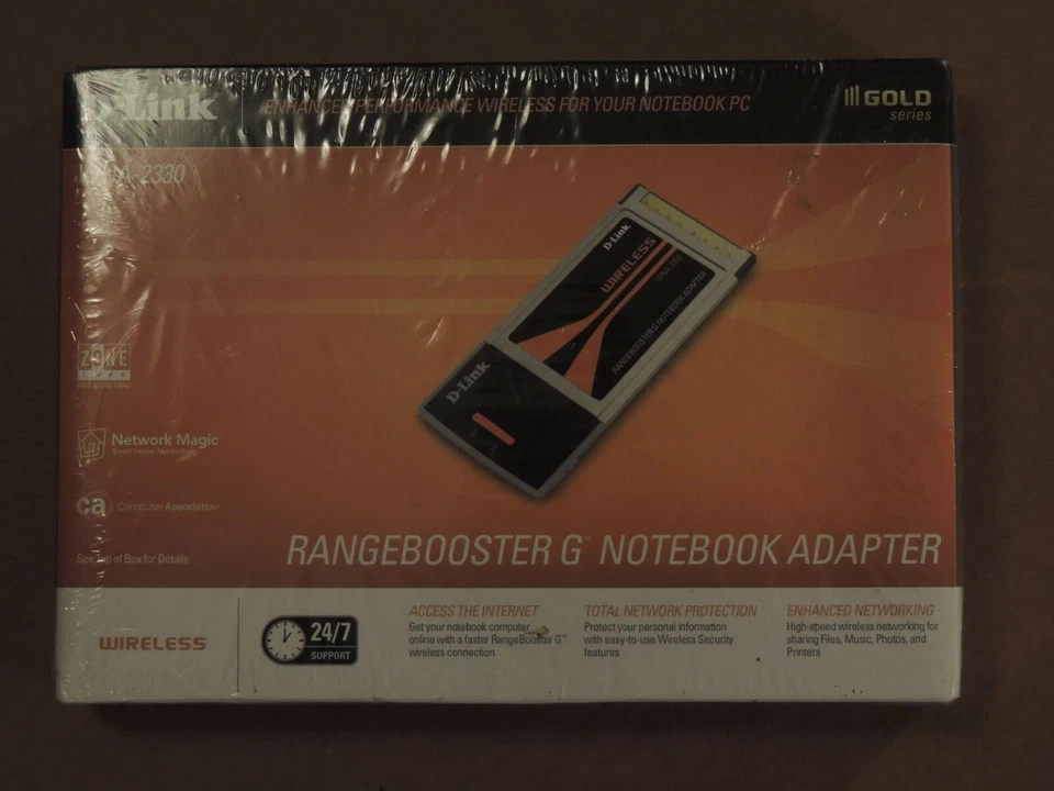 Adaptador Notebook Rangebooster G D-Link WNA-2330 Inalámbrico NUEVO En Caja Foto 1 de 2