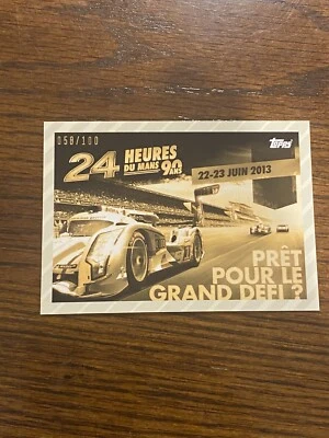 2023 Topps 2013 24H of Le Mans Poster Art #68 Gold Parallel /100 - Image 1 of 2