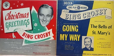 Bing Crosby Christmas Greetings & Going My Way / Bells Of St. Mary's vinyl 10" - Image 1 of 3