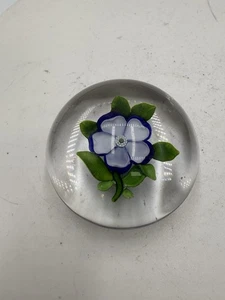 Antiker Baccarat Anemone Blume Floral Briefbeschwerer Dekor Kunst Sammlerstück - Bild 1 von 6