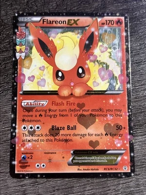 Flareon EX RC6/RC32 NMUltra Rare Holo Generations: Radiant Collection Pokemon  - Image 1 of 4