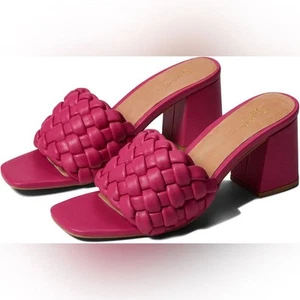 Seychelles | Connoisseur Fuschia Braided Sandals with Block Heel - Picture 1 of 10