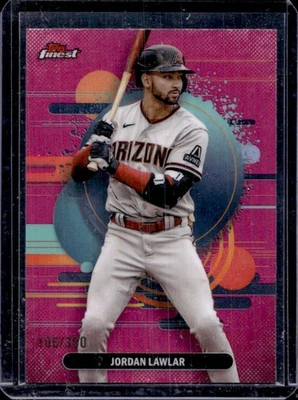 2025 Finest Jordan Lawlar Uncommon Magenta Refractor #106/300 Diamondbacks - Image 1 of 2