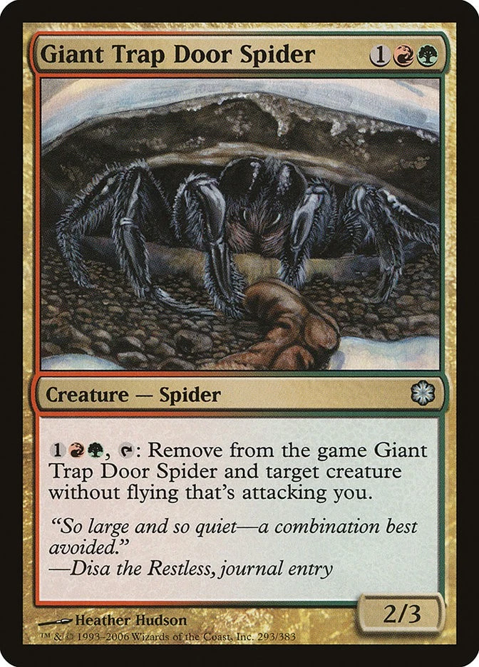 MTG Giant Trap Door Spider  - Coldsnap Reprints #293 - Image 1 of 1