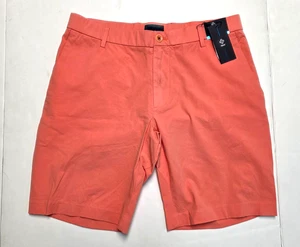 $148 New DEKE Galaxy Bermuda Shorts Men's 31 SMALL S Sunset Orange TWILL Stretch - Picture 1 of 6