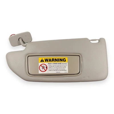 Viseira solar lateral esquerda para motorista Volvo S60 XC70 2001-2004 bege - Imagem 1 de 4