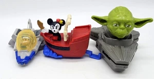 McDonald's Disney Star Wars Happy Meal Toy Set Buzz Lightyear Minnie Mouse Yoda - Picture 1 of 5