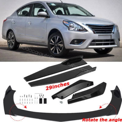 For Nissan Versa/ Front Rear Bumper Lip Spoiler Splitter Body Kit Side Skirt - Изображение 1 из 4