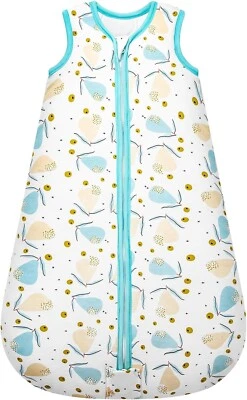 MIKAFEN Saco de Dormir Bebé, Saco de Dormir Cuatro Estaciones 100% Algodón Premium Suave 12-18m