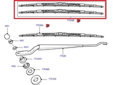 Ford Focus CMAX 2003-2010 kit spazzole tergicristallo anteriori originali1537074