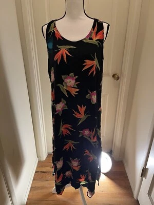 Vestido Floral Hawaiano Tropical Jennifer Moore Vintage Talla M Foto 1 de 4