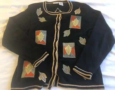 Suéter Bobbie Brooks Cosecha Otoño Manga Larga Mujer’s Talla Damas Extra Grande Foto 1 de 4