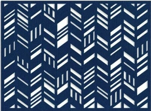 Sizzix A6 embossing folder card front FANCY CHEVRONS  - Picture 1 of 2