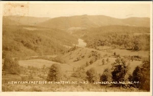 Vintage RPPC  Postcard View from East Side of Martin's Mt Cumberland MD 1932 - Picture 1 of 3