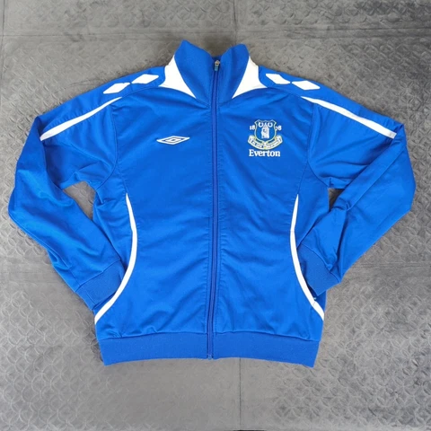 Everton Football Club Sweatshirt Umbro Long Sleeve Full Zip Boys Youth Large Cover