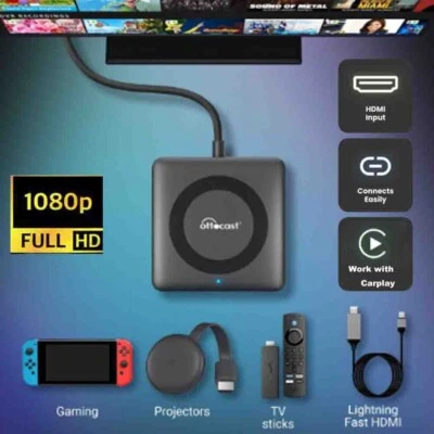 Ottocast Auto Car TV Mate Pro 2K HDMI Input Multimedia Adapter Wireless Carplay - Bild 1 von 4